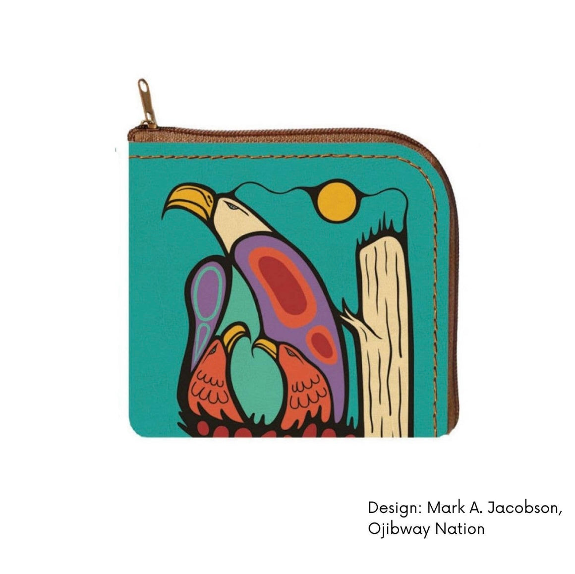 Coin purse with contemporary Indigenous artwork