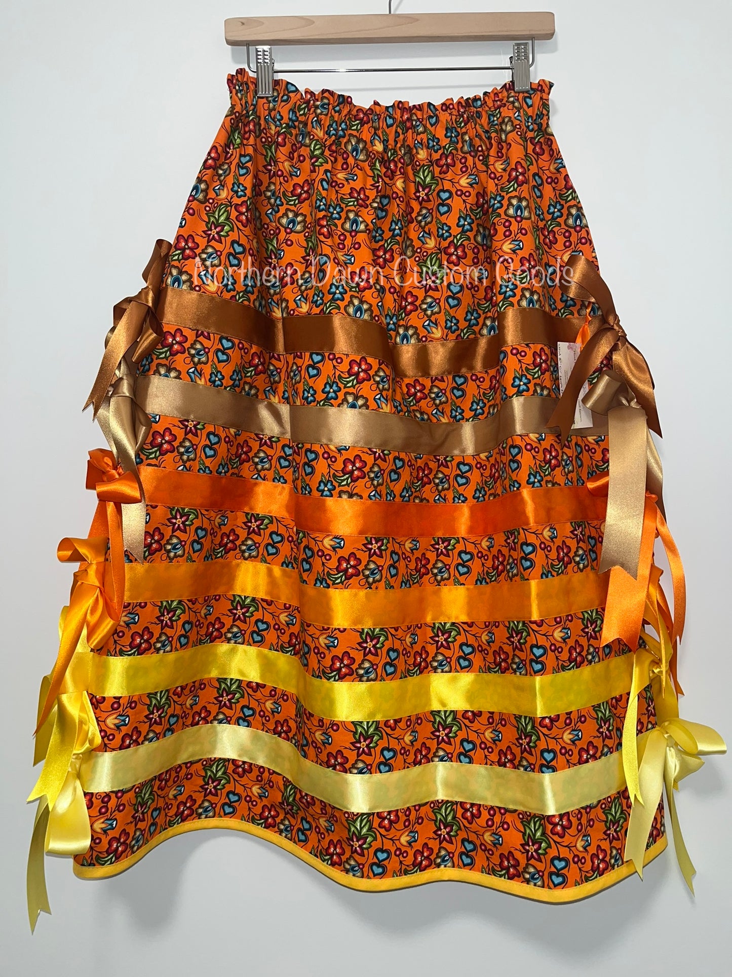 Collection 2 RS Gustafson Ribbon Skirt in Orange